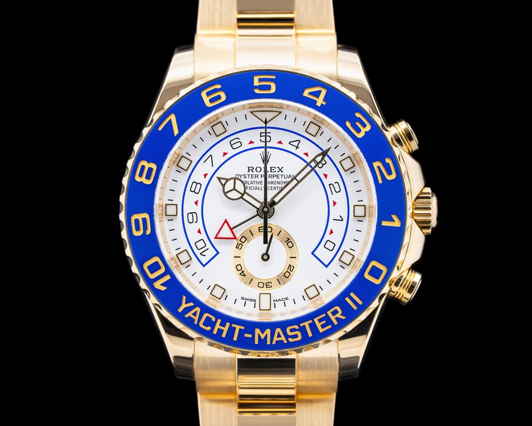Rolex 116688 Yacht-Master II 18K Yellow Gold White Dial