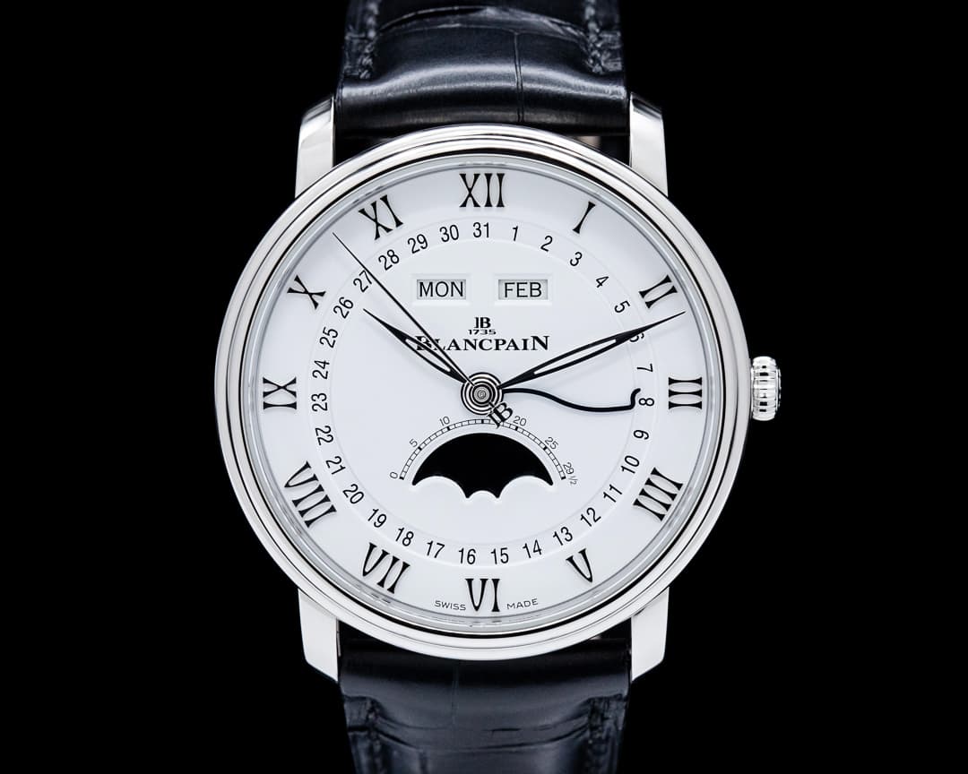 Blancpain 6654 Villeret Complete Calendar SS White Dial 2025