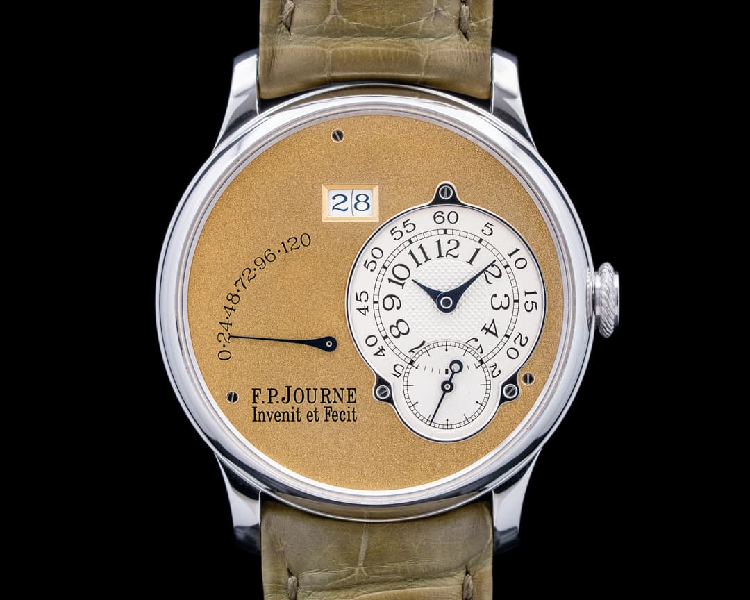 F.P. Journe Octa Reserve De Marche Brass Movement Platinum Gold Dial 2001