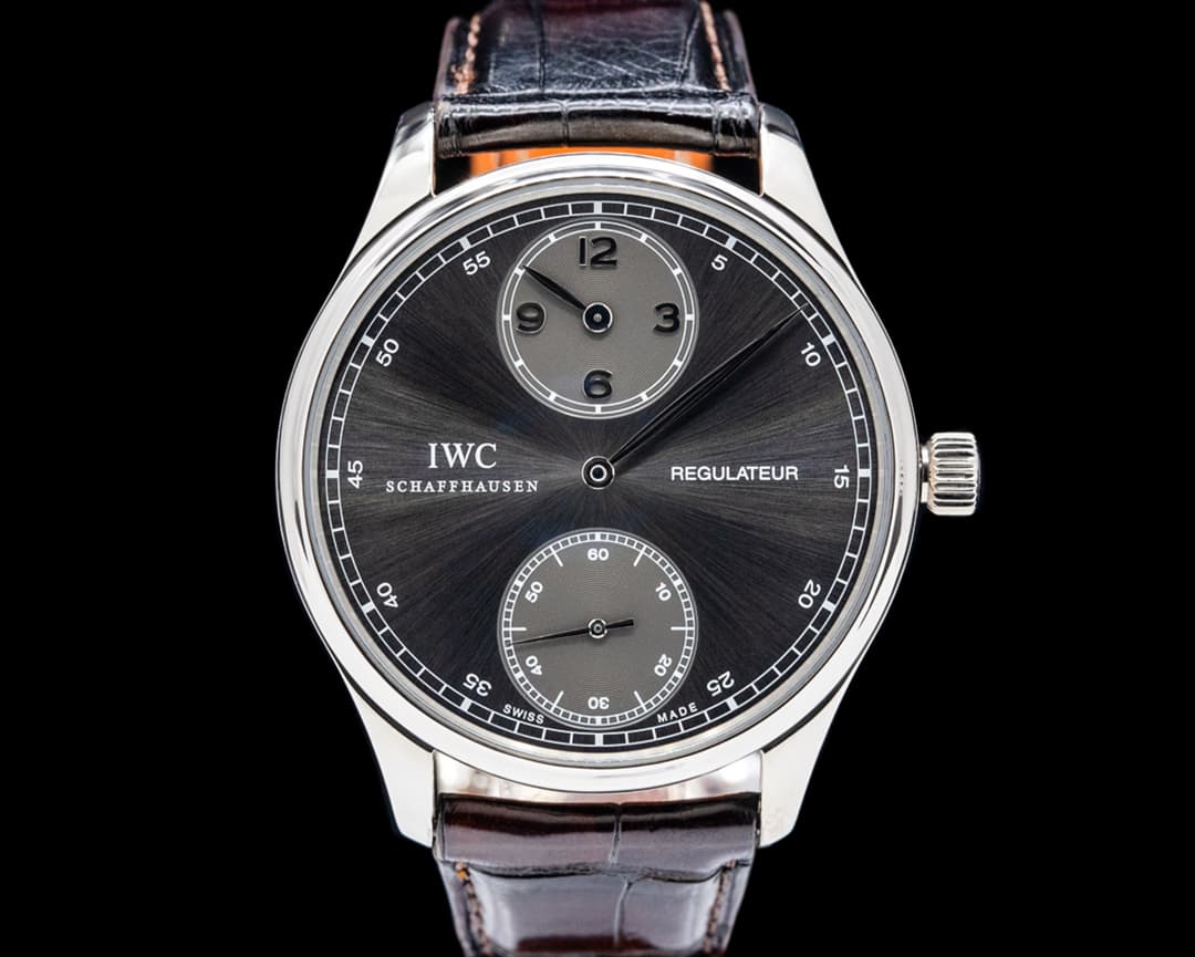 IWC IW544404 Portuguese Regulateur 18K White Gold Gray Dial