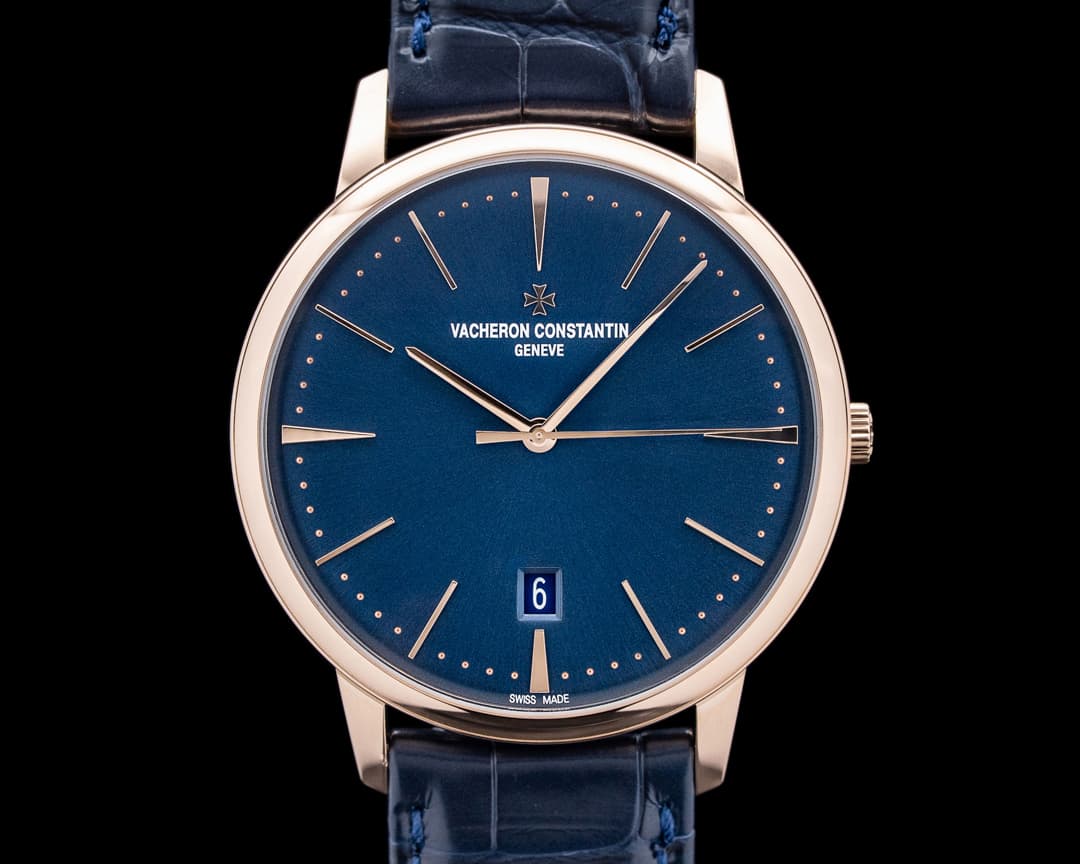 Vacheron Constantin 85180/000R Patrimony 18K Rose Gold Midnight Blue Dial