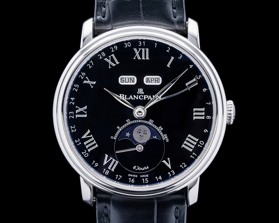 Blancpain Villeret Quantieme Complet 8 Jours Platinum Black Dial LIMITED