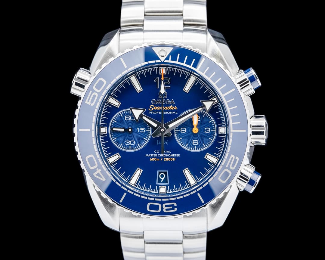 Omega Seamaster Planet Ocean 600M Chronograph SS Blue Dial