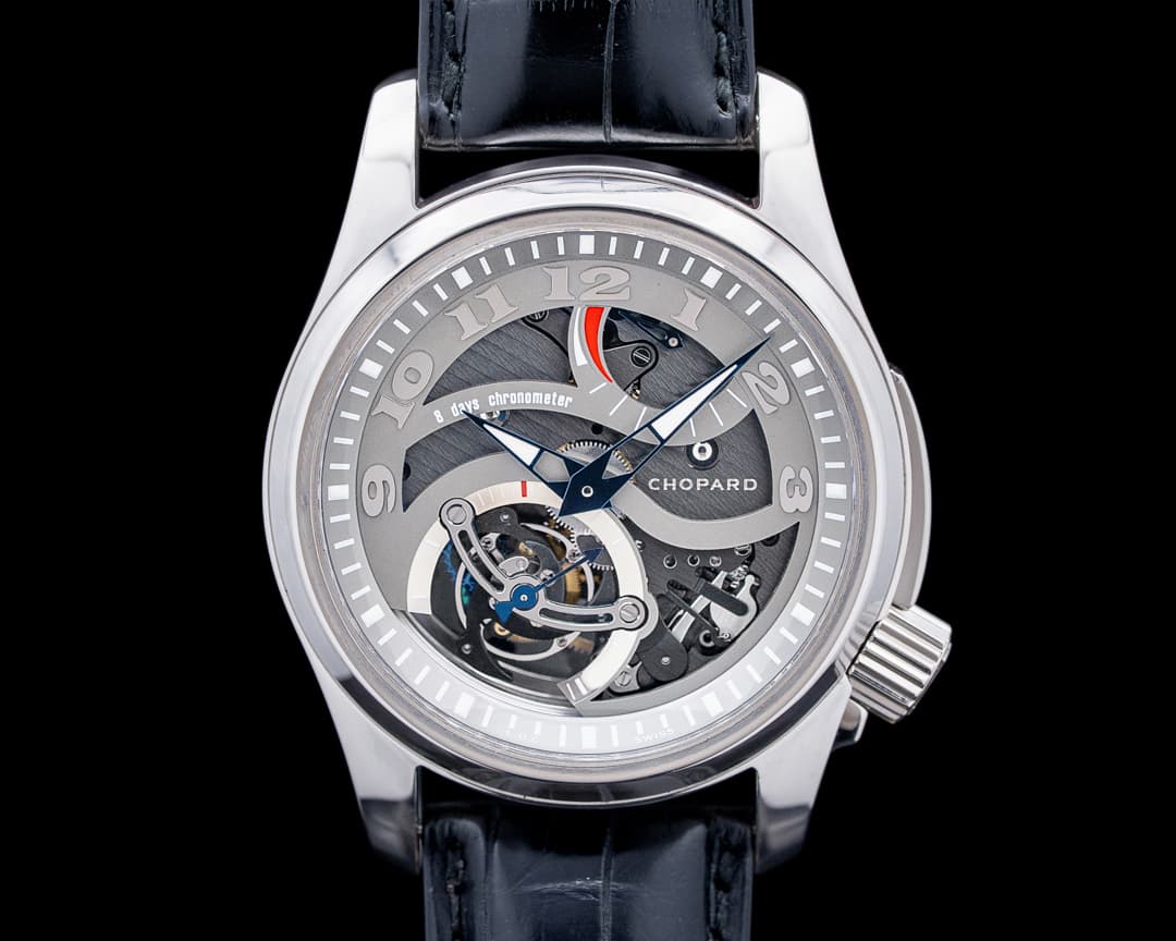 Chopard 161917-900 L.U.C Tech Twist Tourbillon Palladium Skeleton Dial LIMITED