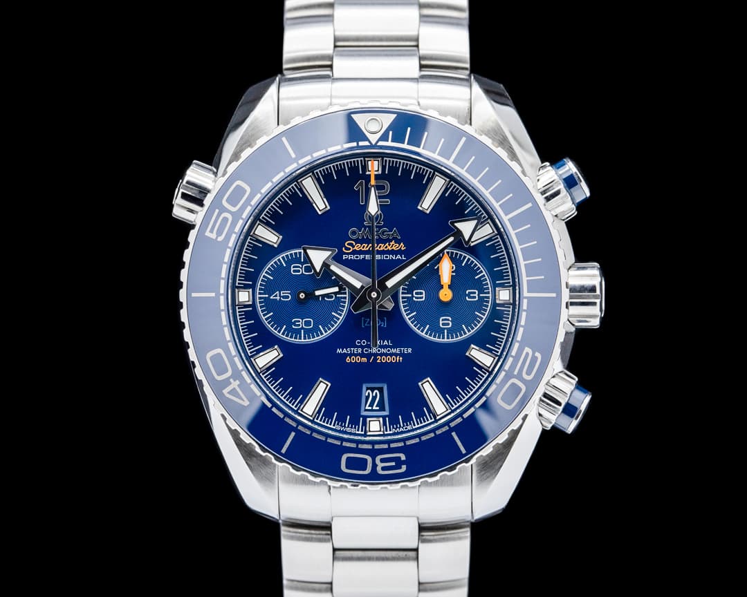 Omega Seamaster Planet Ocean 600M Chronograph SS Blue Dial
