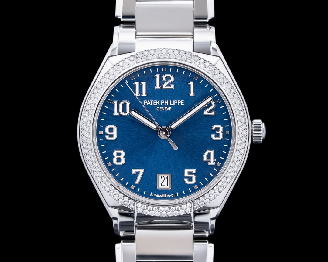 Patek Philippe 7300 Twenty~4 Automatic SS Diamonds Blue Dial