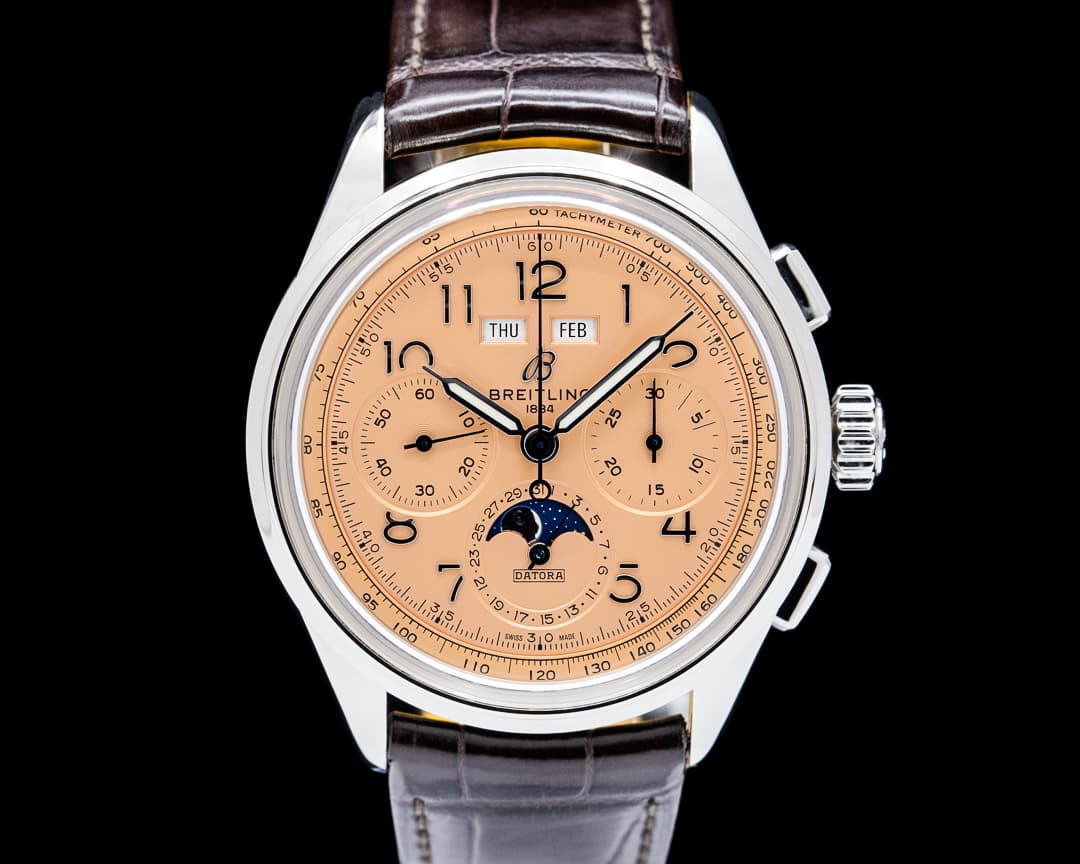 Breitling AB2510 Premier B25 Datora 42MM SS Salmon Dial