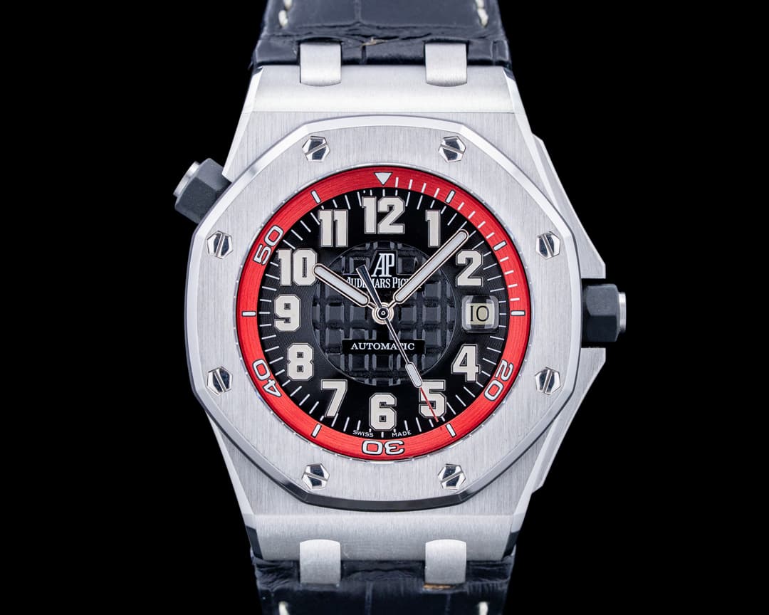 Audemars Piguet 15701ST Royal Oak Offshore Scuba "Boutique Red" SS Black Dial LIMITED