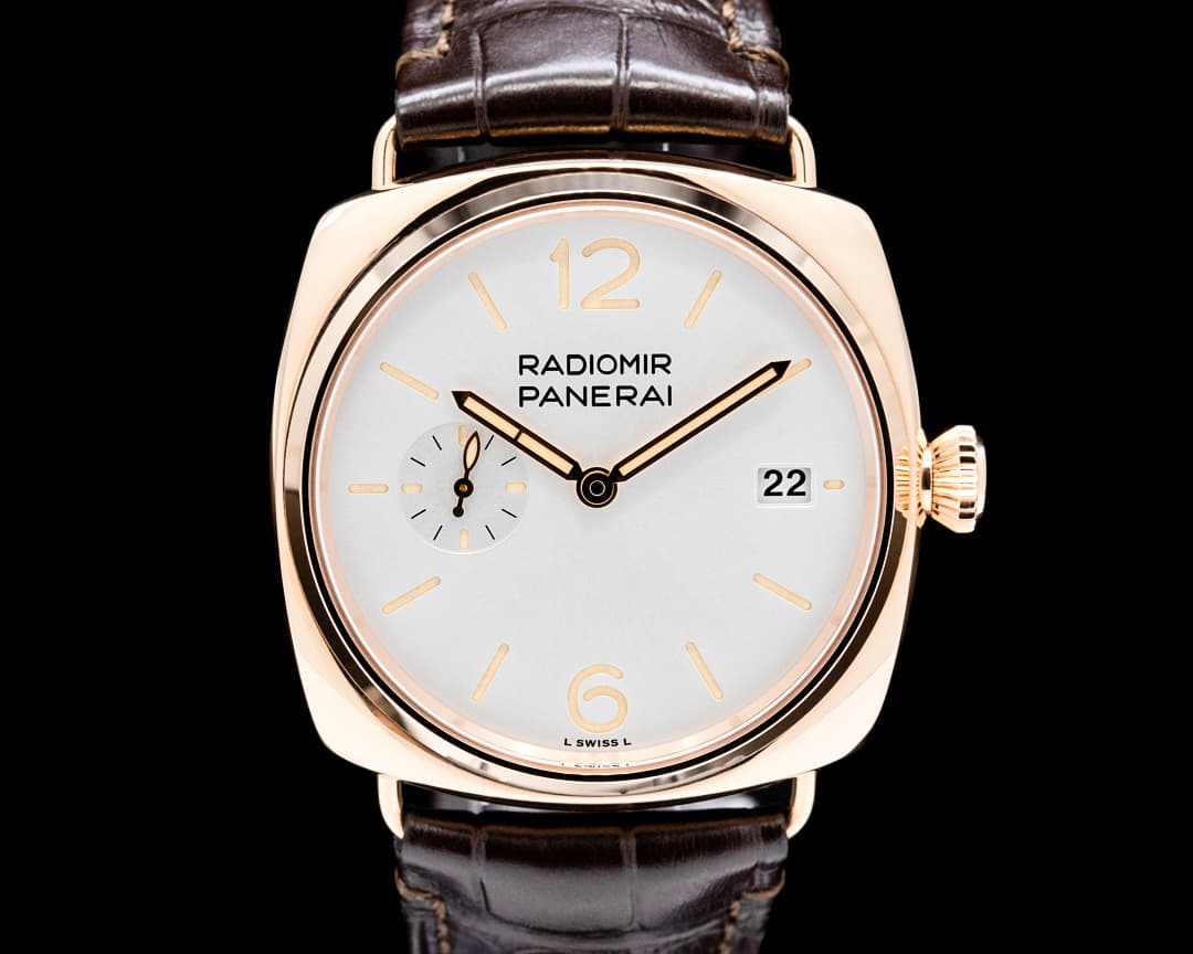 Panerai PAM01026 Radiomir Quaranta Goldtech Silver Dial