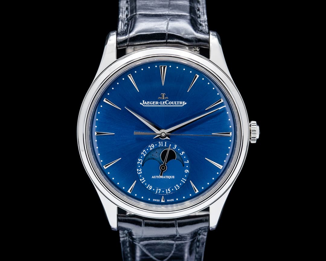 Jaeger LeCoultre Q1368480 Master Ultra Thin Moon SS Blue Dial