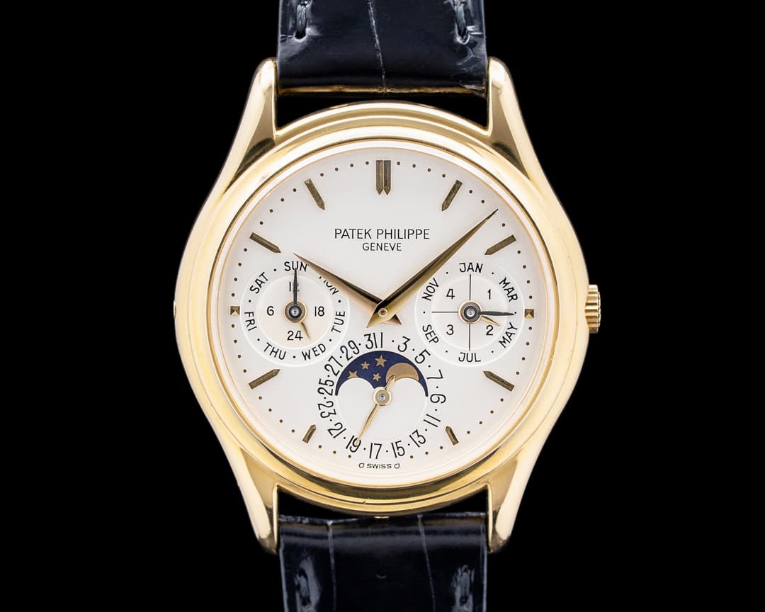 Patek Philippe 3941J Perpetual Calendar 18K Yellow Gold Silver Dial