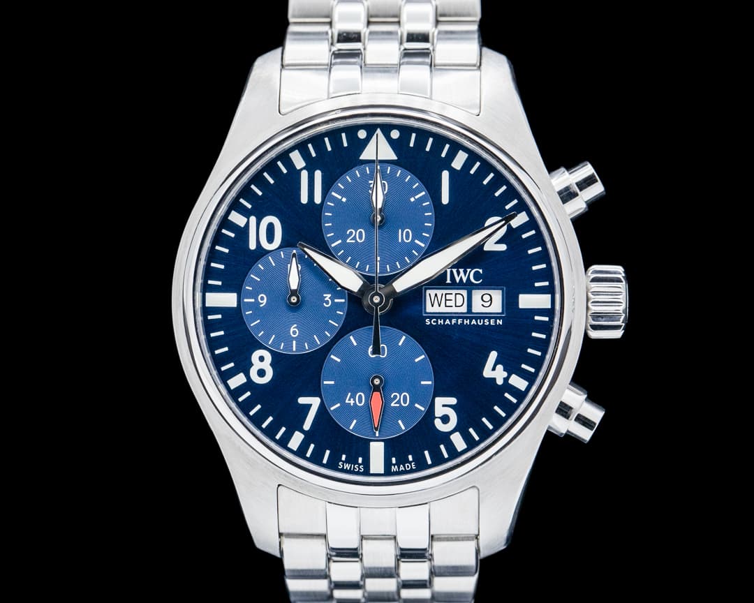 IWC IW388102 Pilot's Watch Chronograph SS Blue Dial