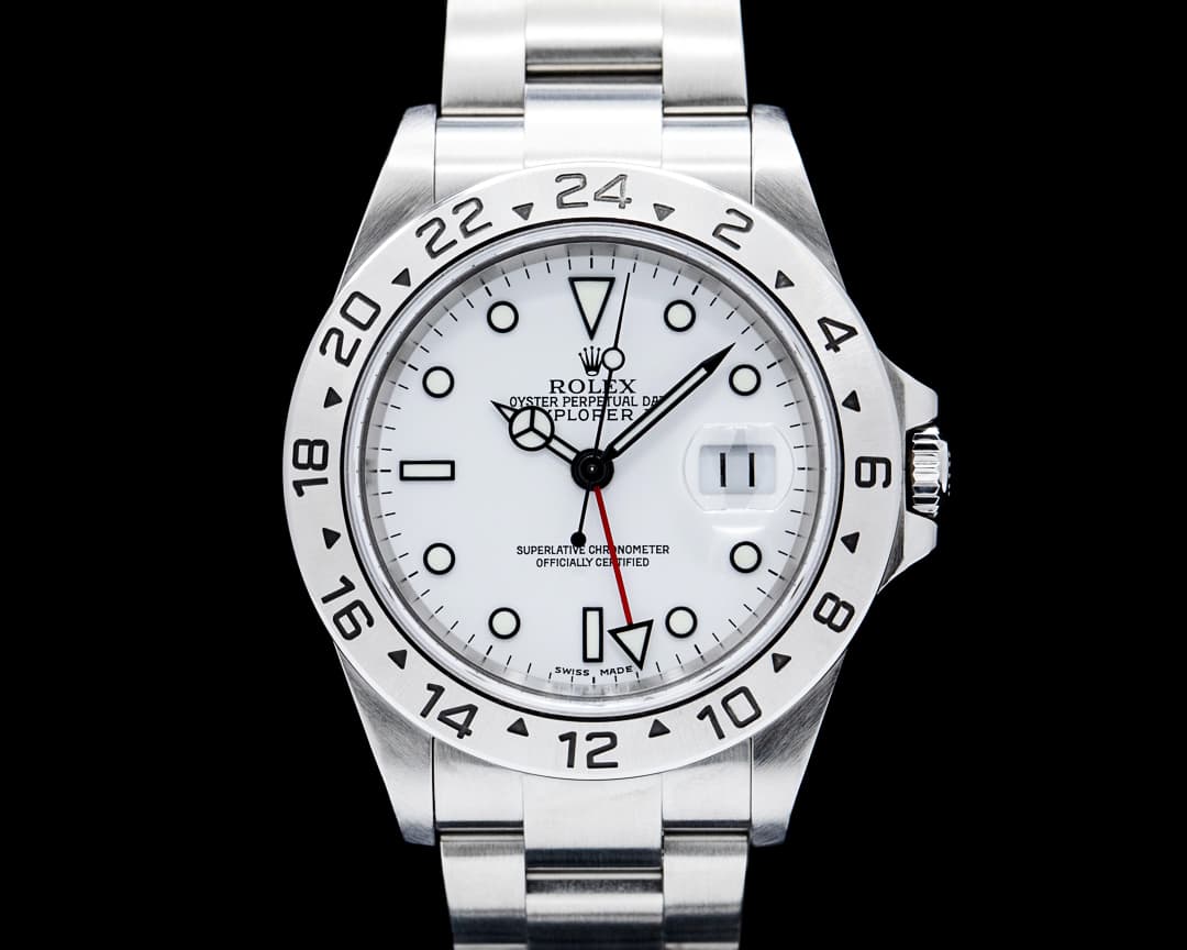 Rolex 16570 Explorer II SS White Dial Circa. 2002