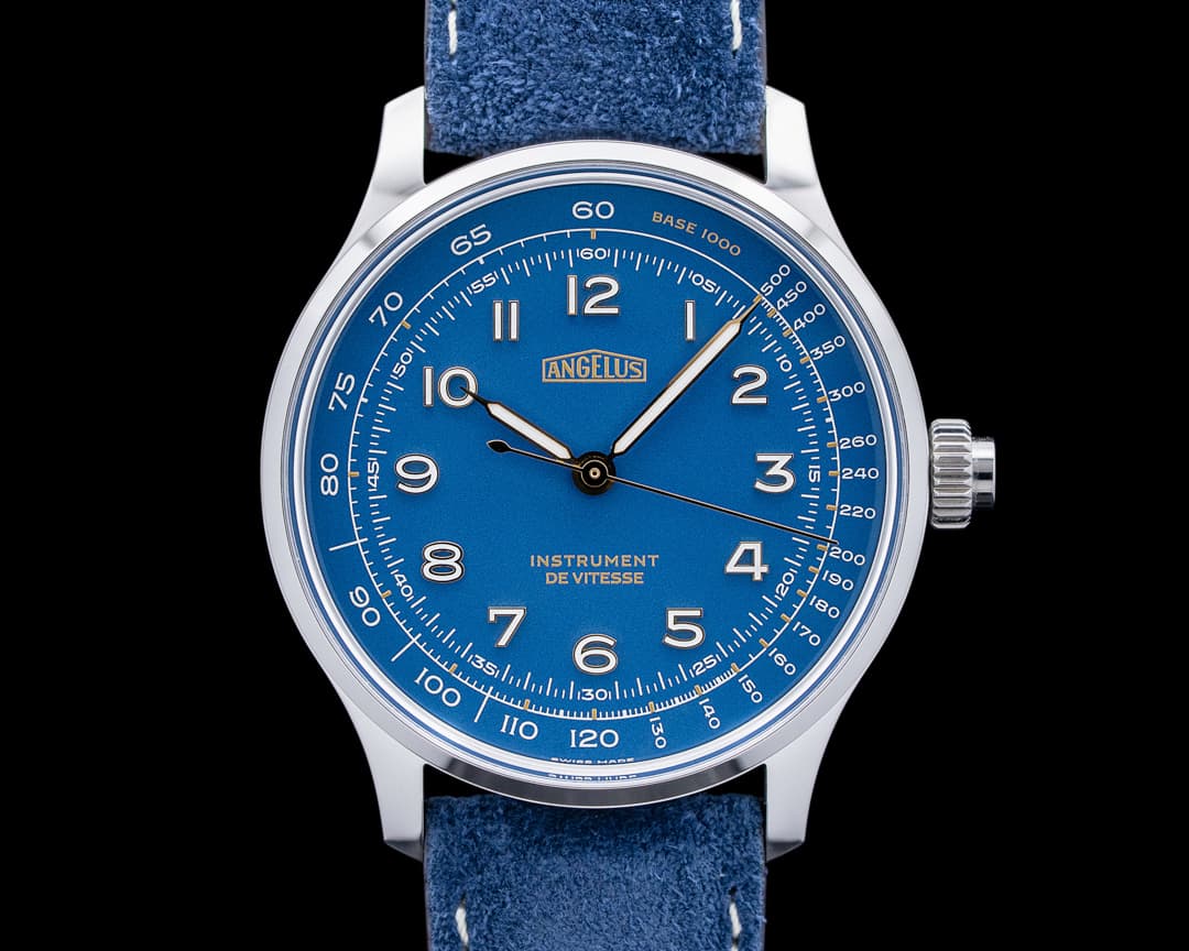 Angelus Instrument de Vitesse Indianapolis Blue SS Blue Dial 2026 LIMITED