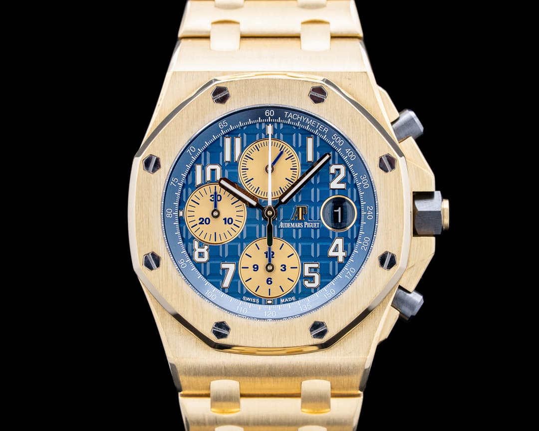 Audemars Piguet 26470BA Royal Oak Offshore Chronograph 18K YG Blue Dial