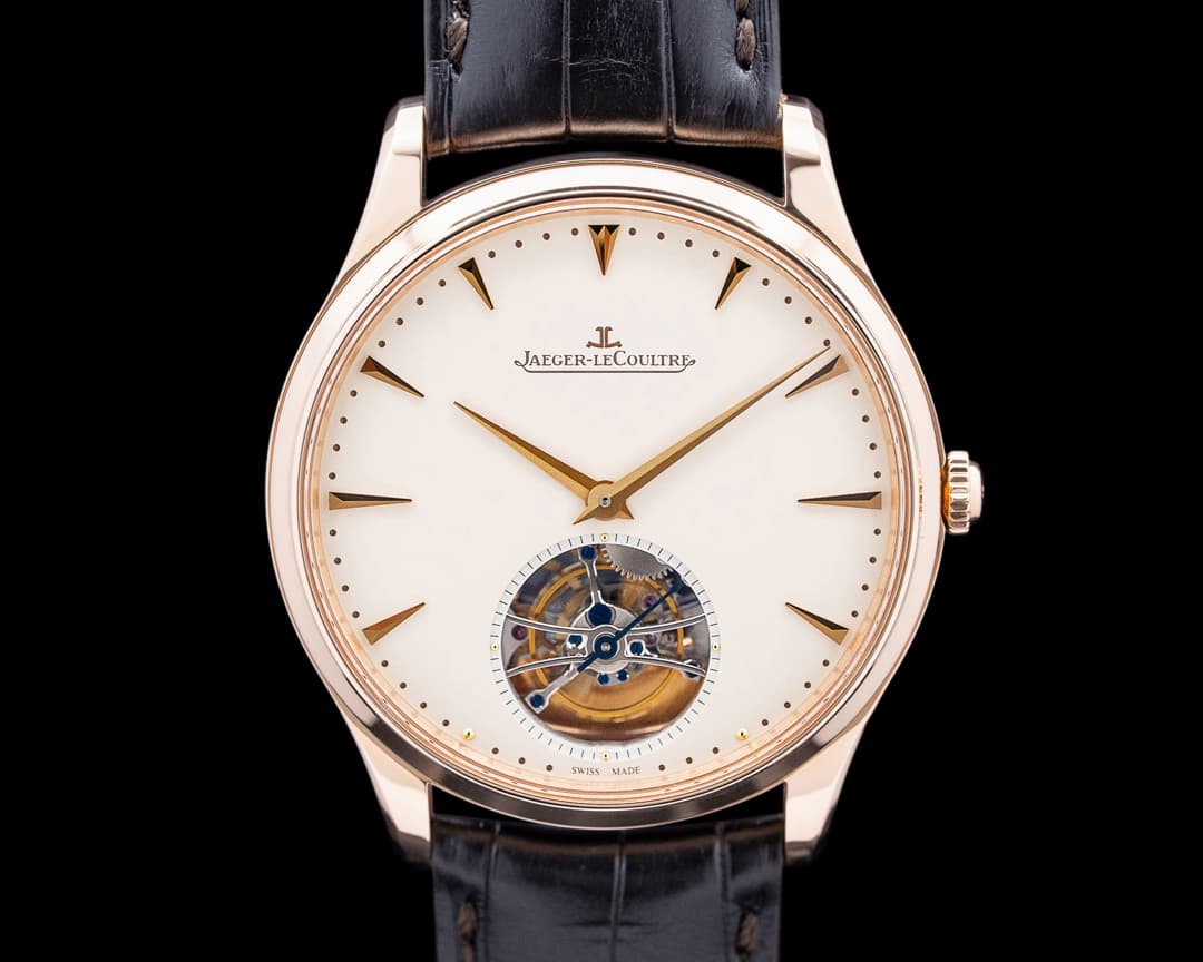Jaeger LeCoultre Q1322410 Master Ultra Thin Tourbillon 18K Rose Gold Cream Dial