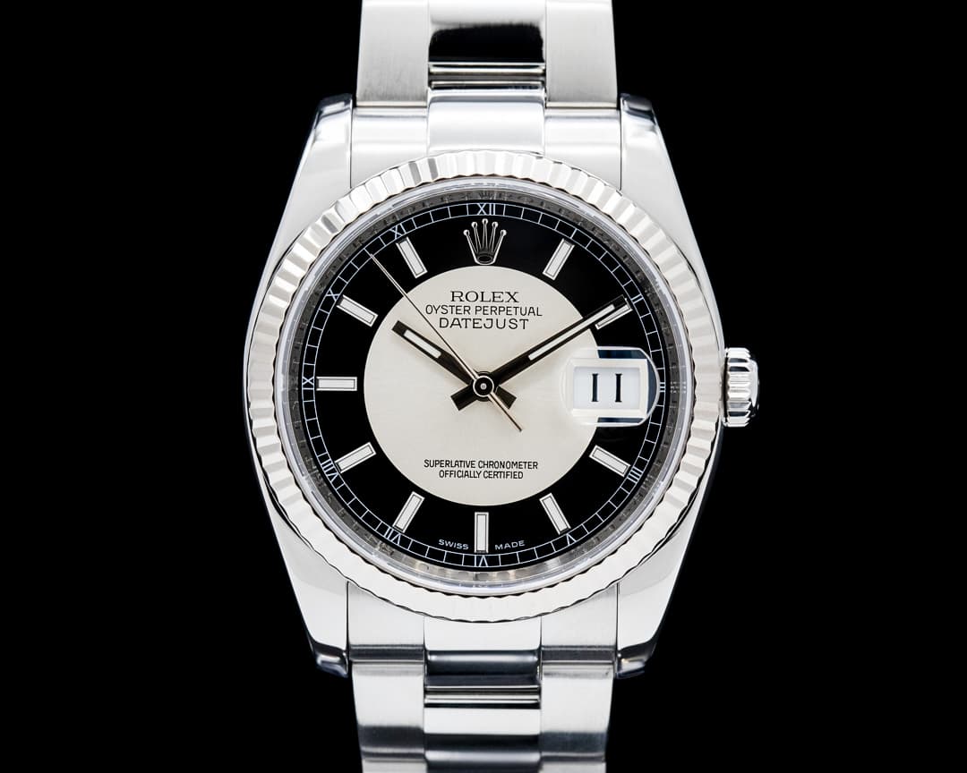 Rolex 116234 Datejust 36MM SS Black Tuxedo Dial