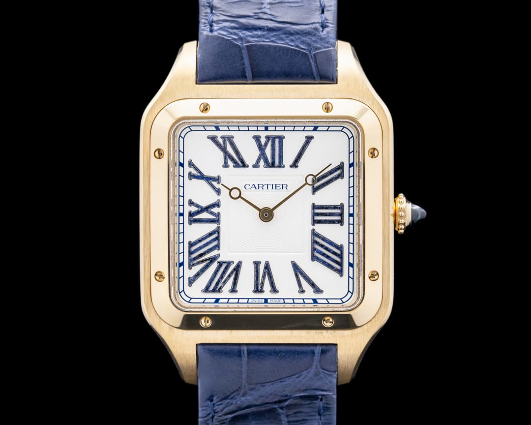 Cartier WGSA0084 Santos-Dumont XL 18K Yellow Gold Cream Dial LIMITED