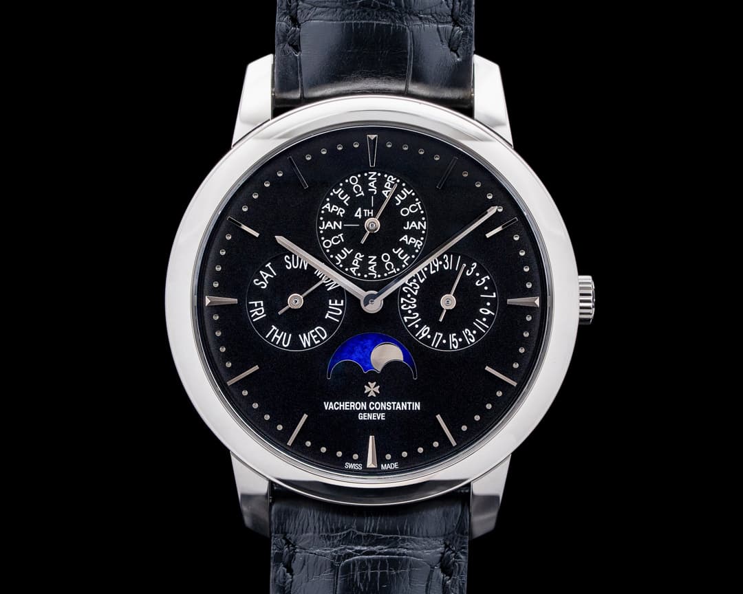 Vacheron Constantin 43175 Patrimony Perpetual Calendar Ultra-Thin 18K WG Black Dial LIMITED