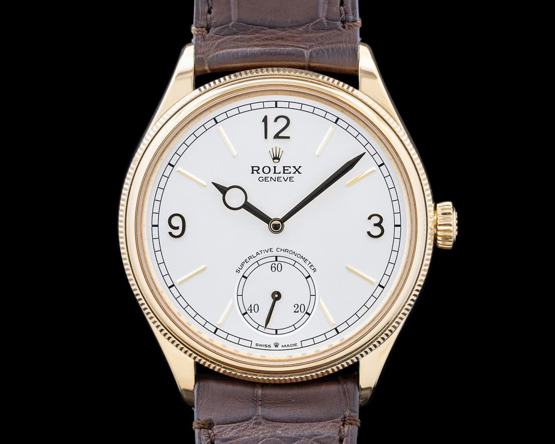 Rolex 52508 1908 18K Yellow Gold Silver Dial