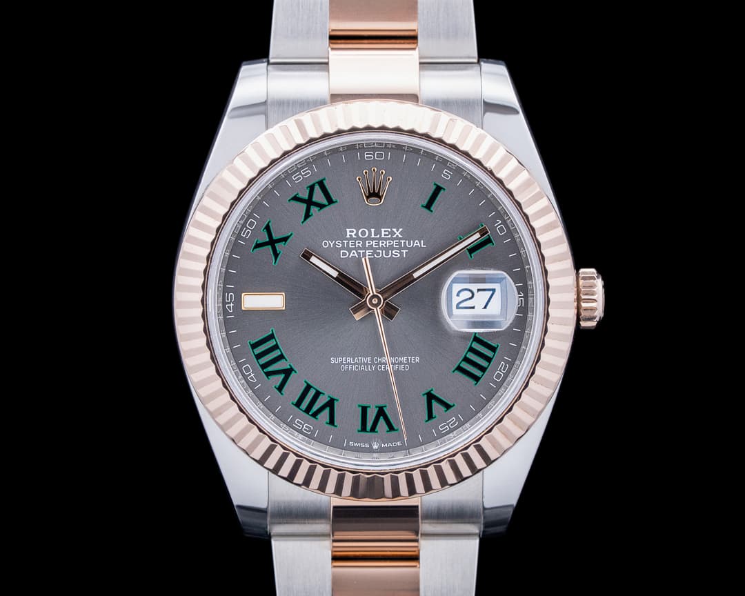 Rolex 126331 Datejust 41 18K RG / SS Gray Wimbledon Dial