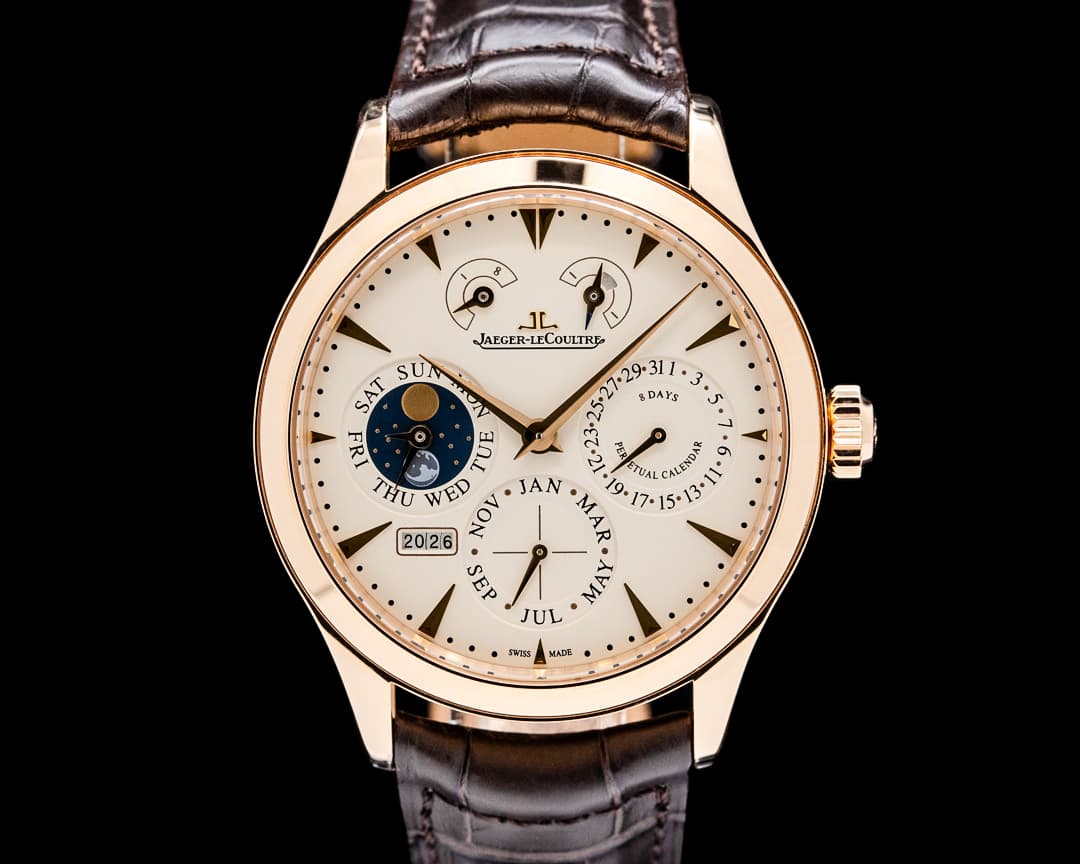 Jaeger-LeCoultre Q1612420 Master Eight Days Perpetual 18K Rose Gold Ivory Dial