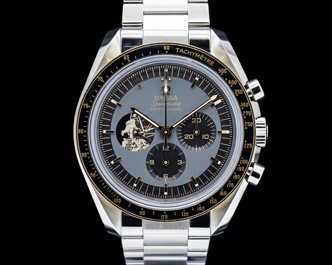 Omega Speedmaster Apollo 11 50th Anniversary SS / 18K Moonshine Gold Gray Dial
