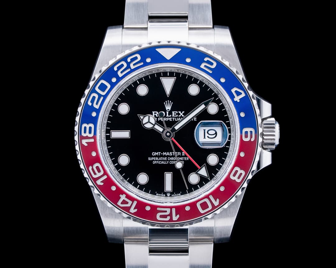 Rolex 126710BLRO GMT-Master II "Pepsi" Oyster SS Black Dial