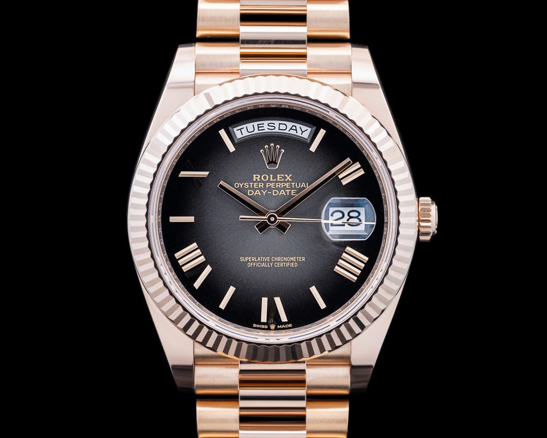 Rolex 228235 Day-Date 40MM 18K Everose Slate Gray Ombre 2025