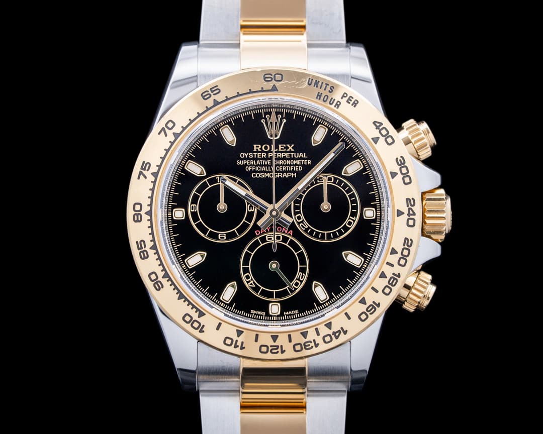 Rolex 116503 Daytona 18K YG / SS Black Dial