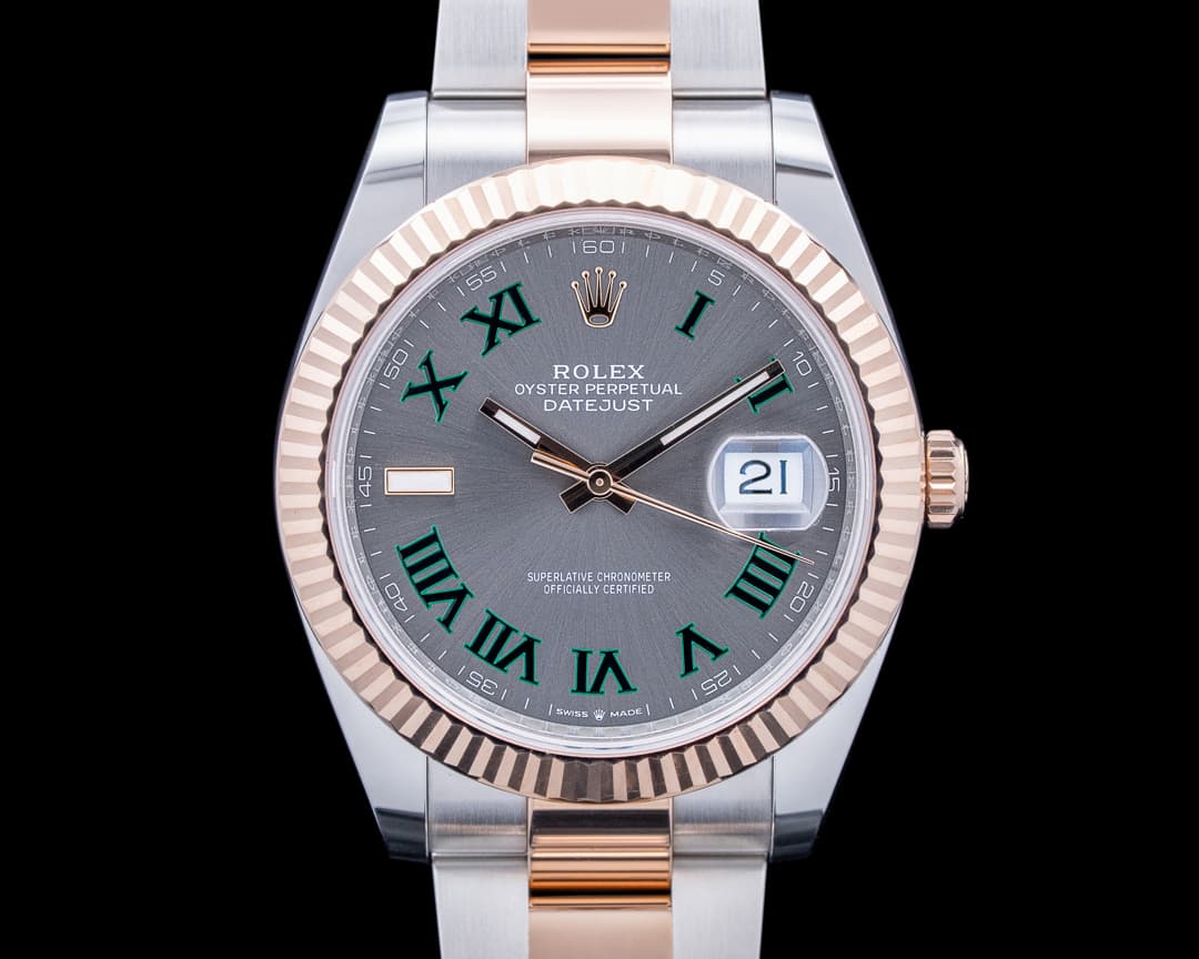 Rolex 126331 Datejust 41 18K RG / SS Gray Wimbledon Dial