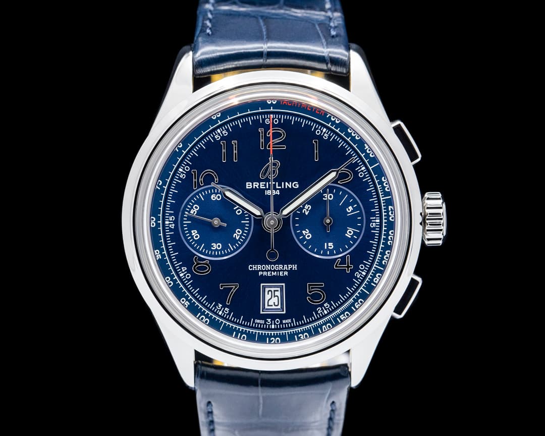 Breitling AB0145 Premier B01 Chronograph 42 SS Blue Dial