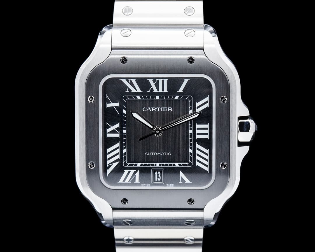 Cartier WSSA0037 Santos de Cartier SS Gray Dial