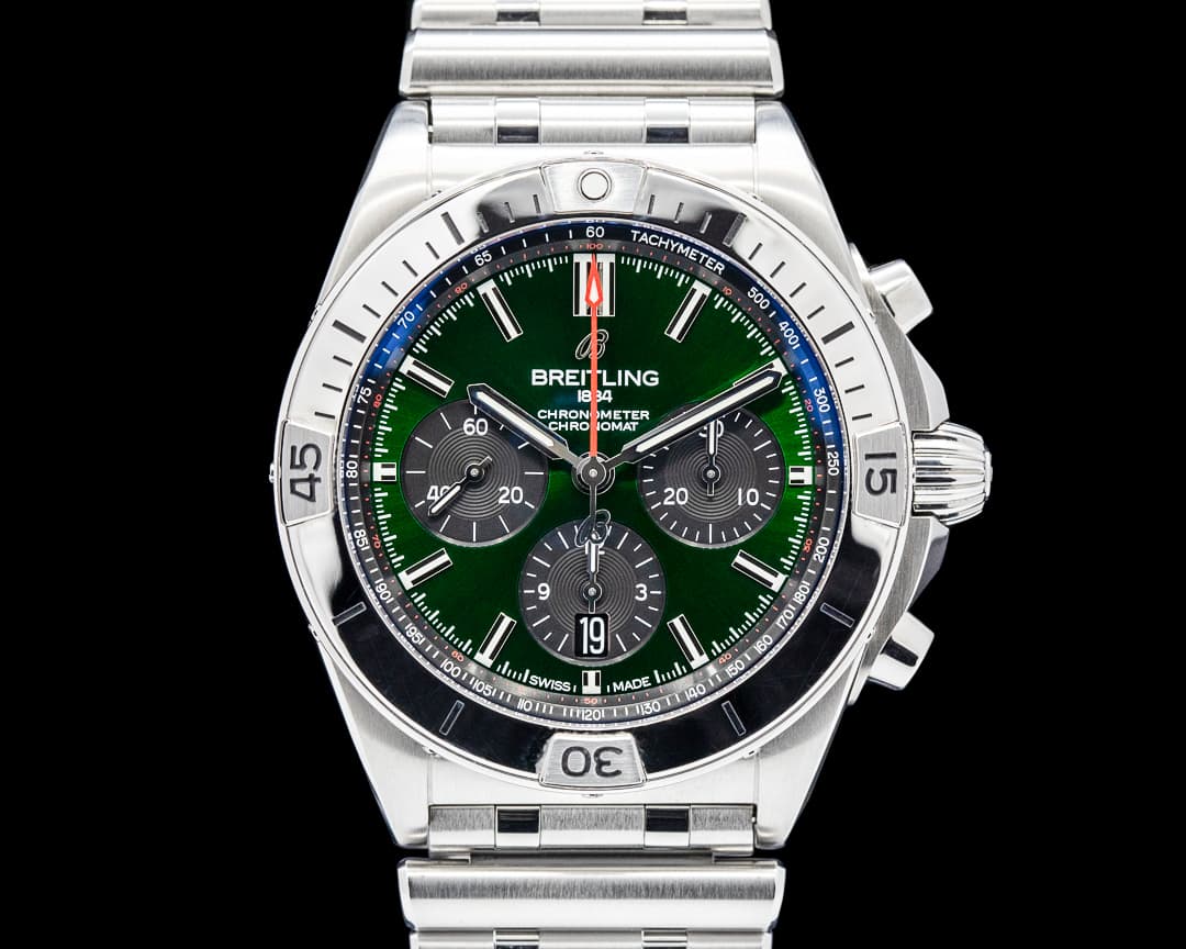 Breitling AB0134101L1A1 Chronomat B01 42 SS Green Dial