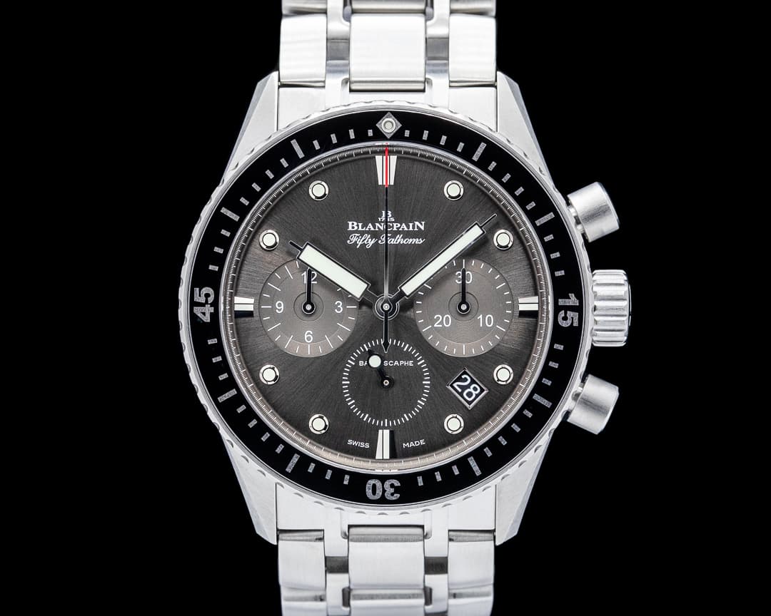 Blancpain 5200 Fifty Fathoms Bathyscaphe Chronographe Flyback SS Gray Dial
