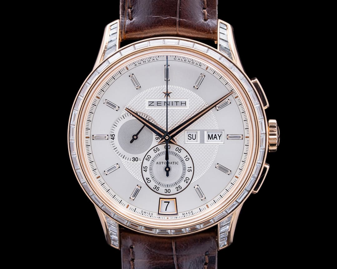Zenith El Primero Captain Winsor 18K Rose Gold Silver Dial Diamonds 2025