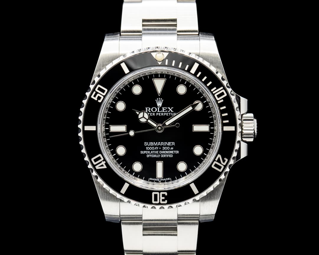 Rolex 114060 Submariner No Date SS Black Dial