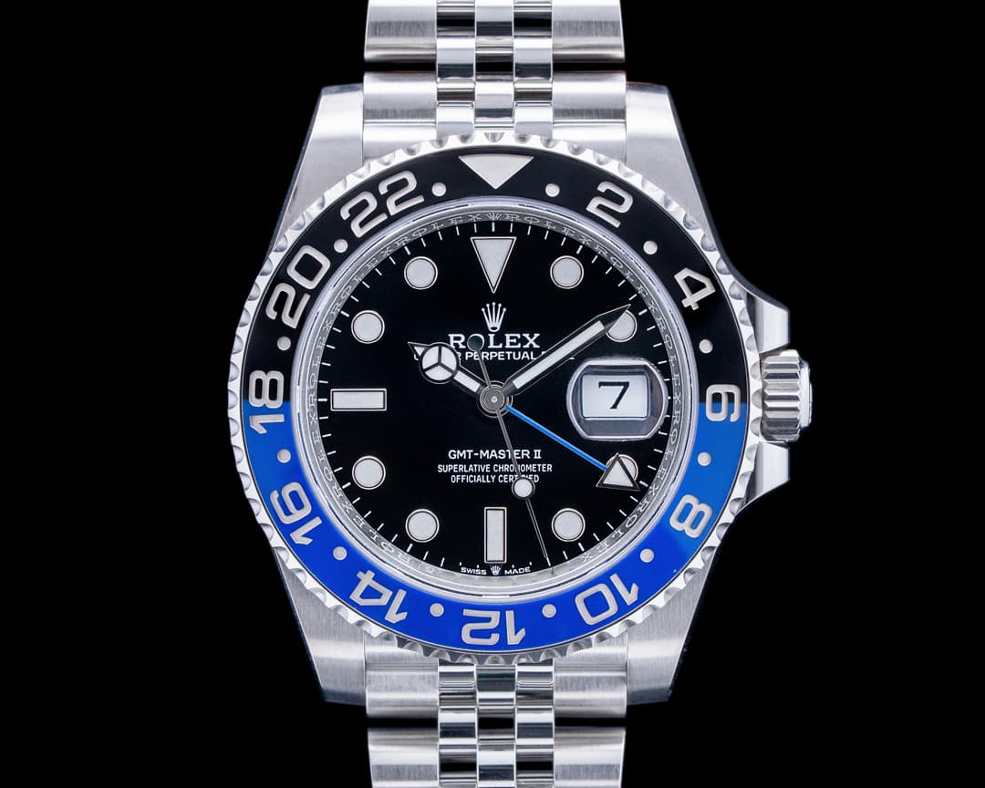 Rolex 126710BLNR GMT-Master II "Batgirl" Jubilee SS Black Dial