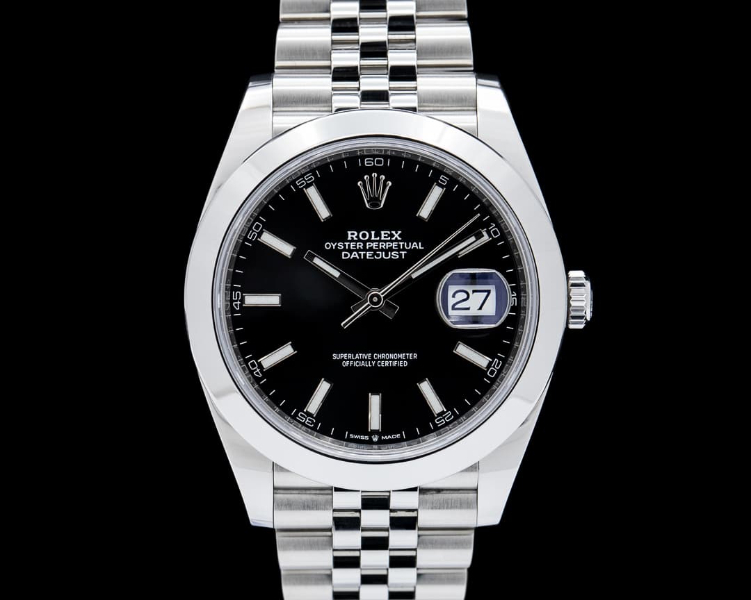 Rolex 126300 Datejust 41 SS Black Dial