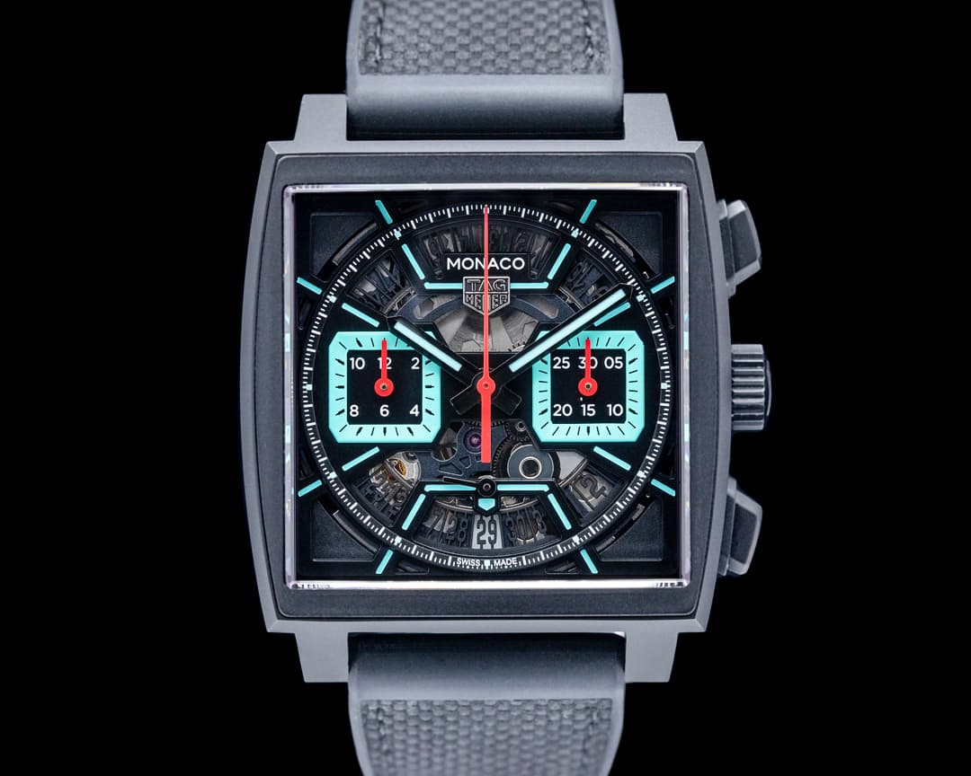 TAG Heuer Monaco Chronograph Skeleton Black DLC Titanium Skeleton Dial