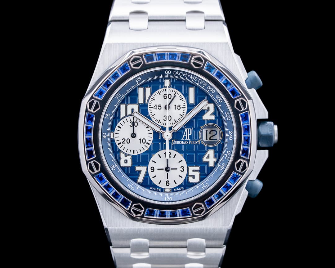 Audemars Piguet 25862SC Royal Oak Offshore Chronograph SS Blue Dial RARE