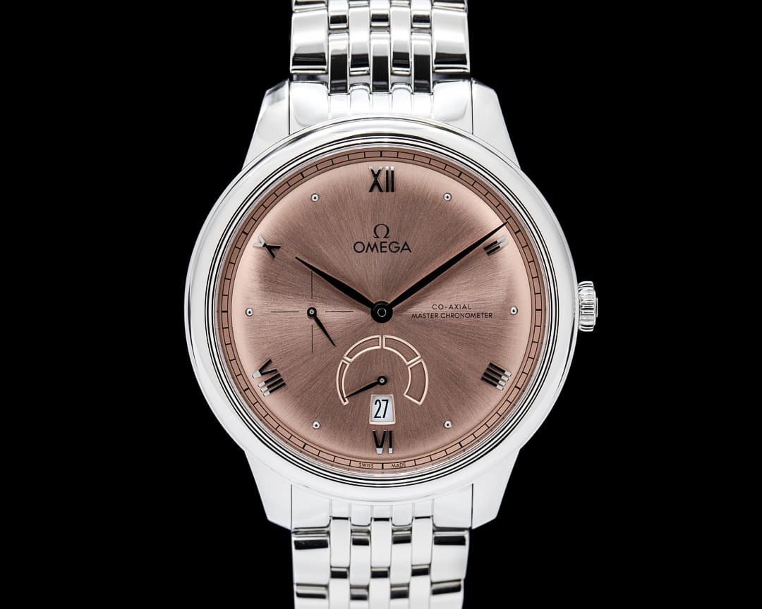 Omega De Ville Prestige Power Reserve SS Salmon Dial
