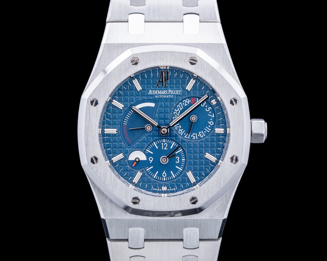 Audemars Piguet 26120ST Royal Oak Dual Time SS Blue Dial