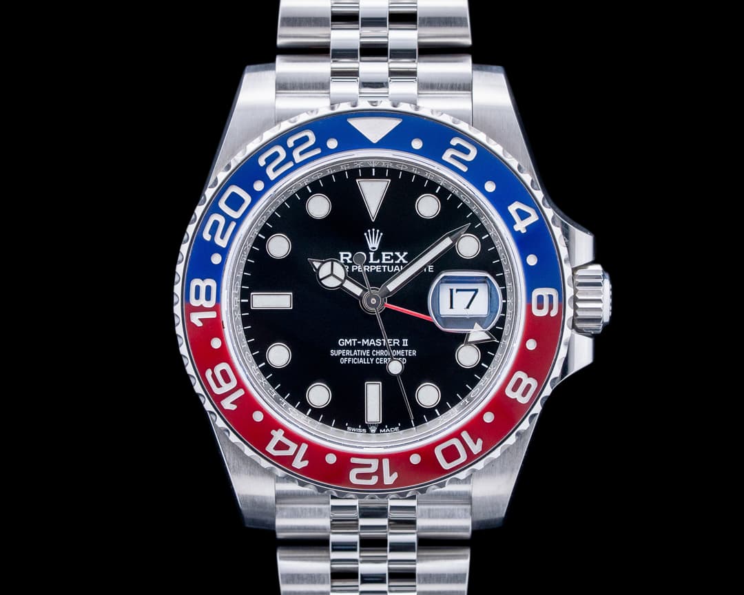 Rolex 126710BLRO GMT-Master II "Pepsi" Jubilee SS Black Dial
