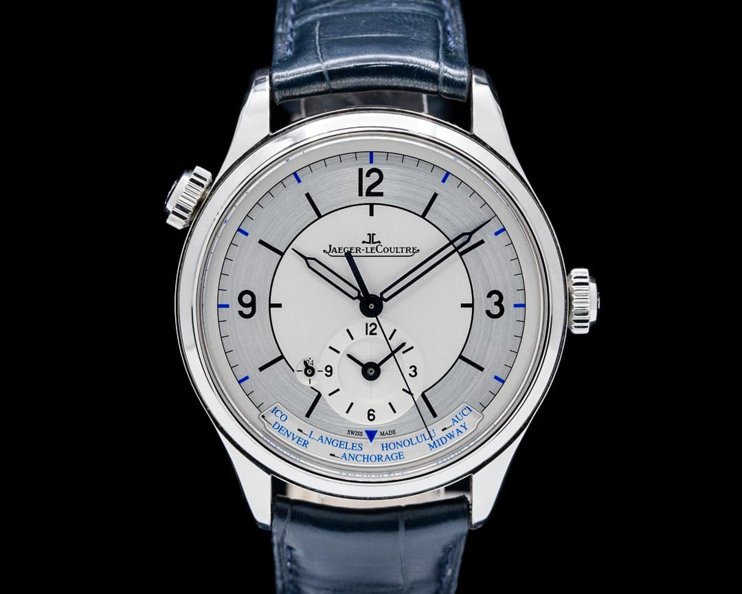 Jaeger LeCoultre Q1428530 Master Geographic SS Silver Sector Dial