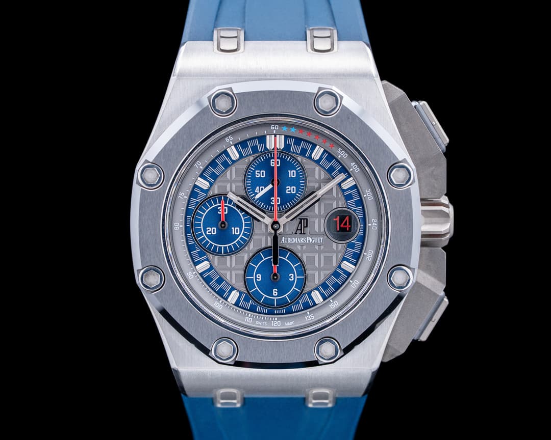 Audemars Piguet 26568PM Royal Oak Offshore Michael Schumacher Platinum Dial