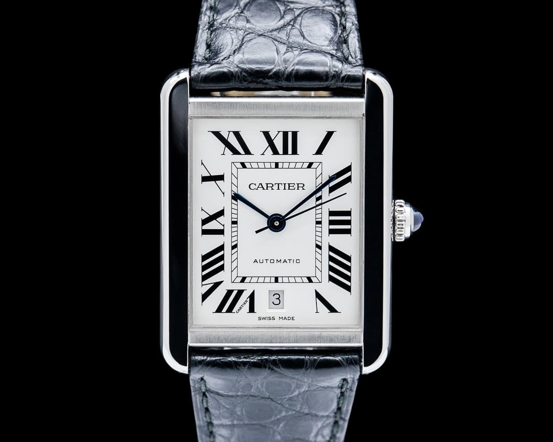 Cartier WSTA0029 Tank Solo XL SS Silver Dial