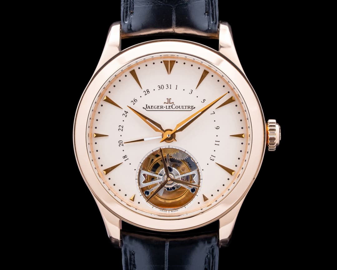 Jaeger LeCoultre Q1652410 Master Date Tourbillon 18K Rose Gold Cream Dial