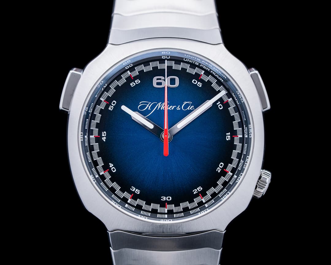 H. Moser and Cie. 6902 Streamliner Flyback Chronograph SS Blue Dial