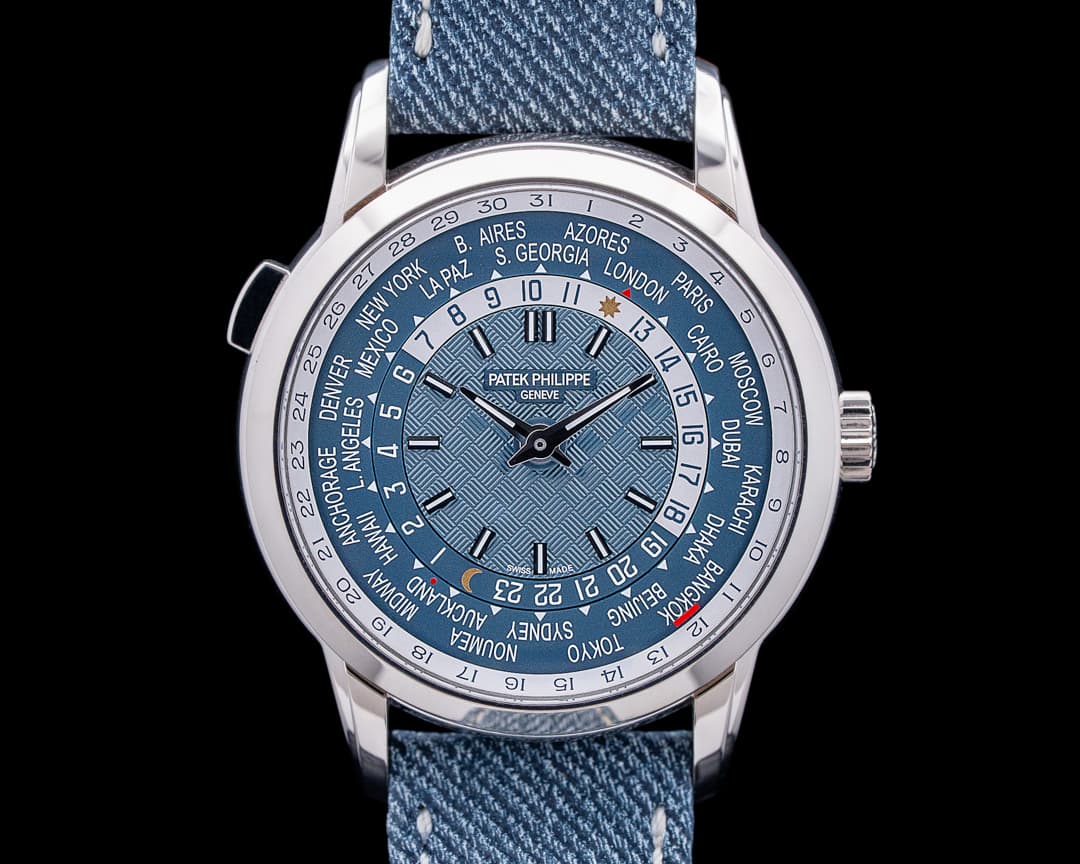 Patek Philippe 5330G-001 World Time 18K White Gold Blue Dial